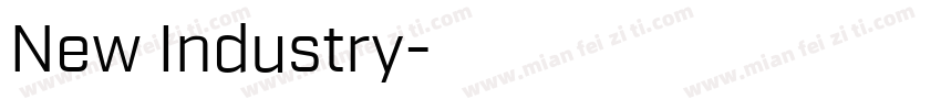 New Industry字体转换